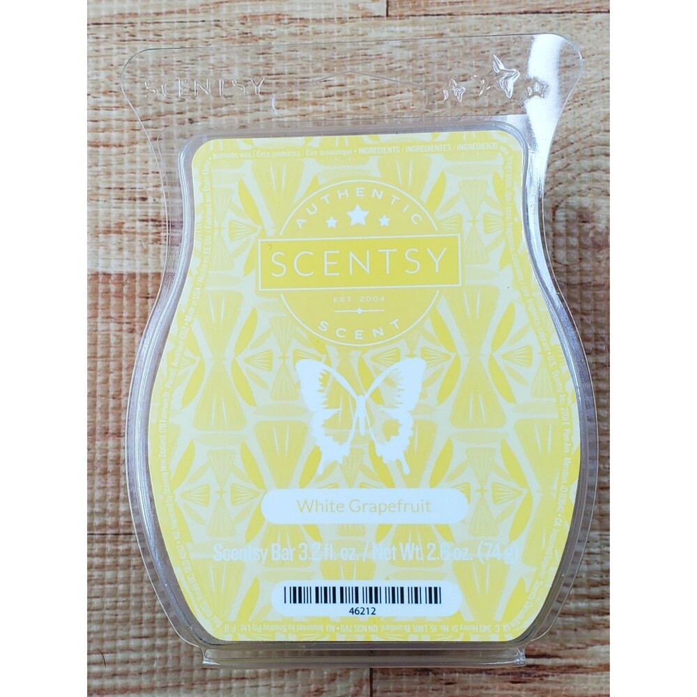 Scentsy Wax Bar Melts White Grapefruit 3.2 fl. oz. Retired NEW